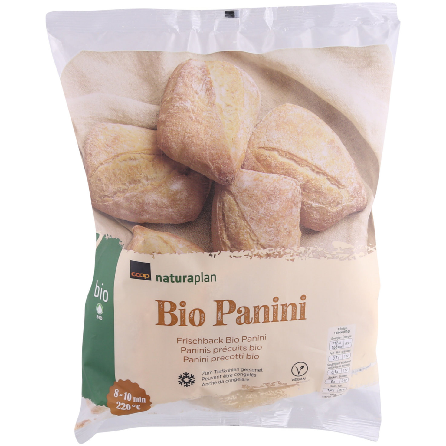 Naturaplan Bio Frischback Panini 6 Stück
