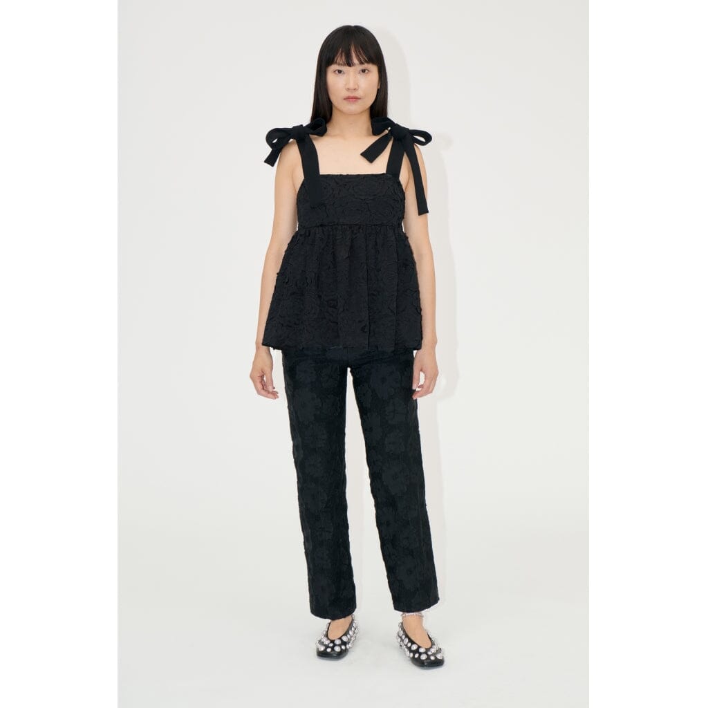 Stine Goya Contrasted Tie Top, 2320 Fil Coupé