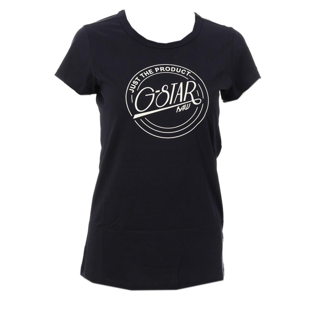 T-shirt Marine Femme G-Star Raw Large Logo