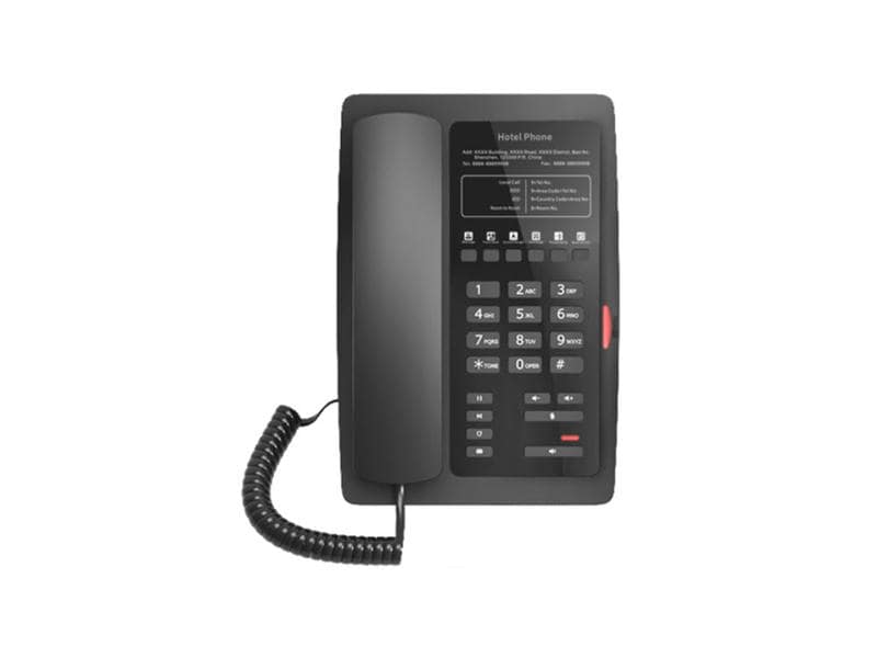 Fanvil Tischtelefon H3 Schwarz Fanvil H3 Hotel IP-Telefon