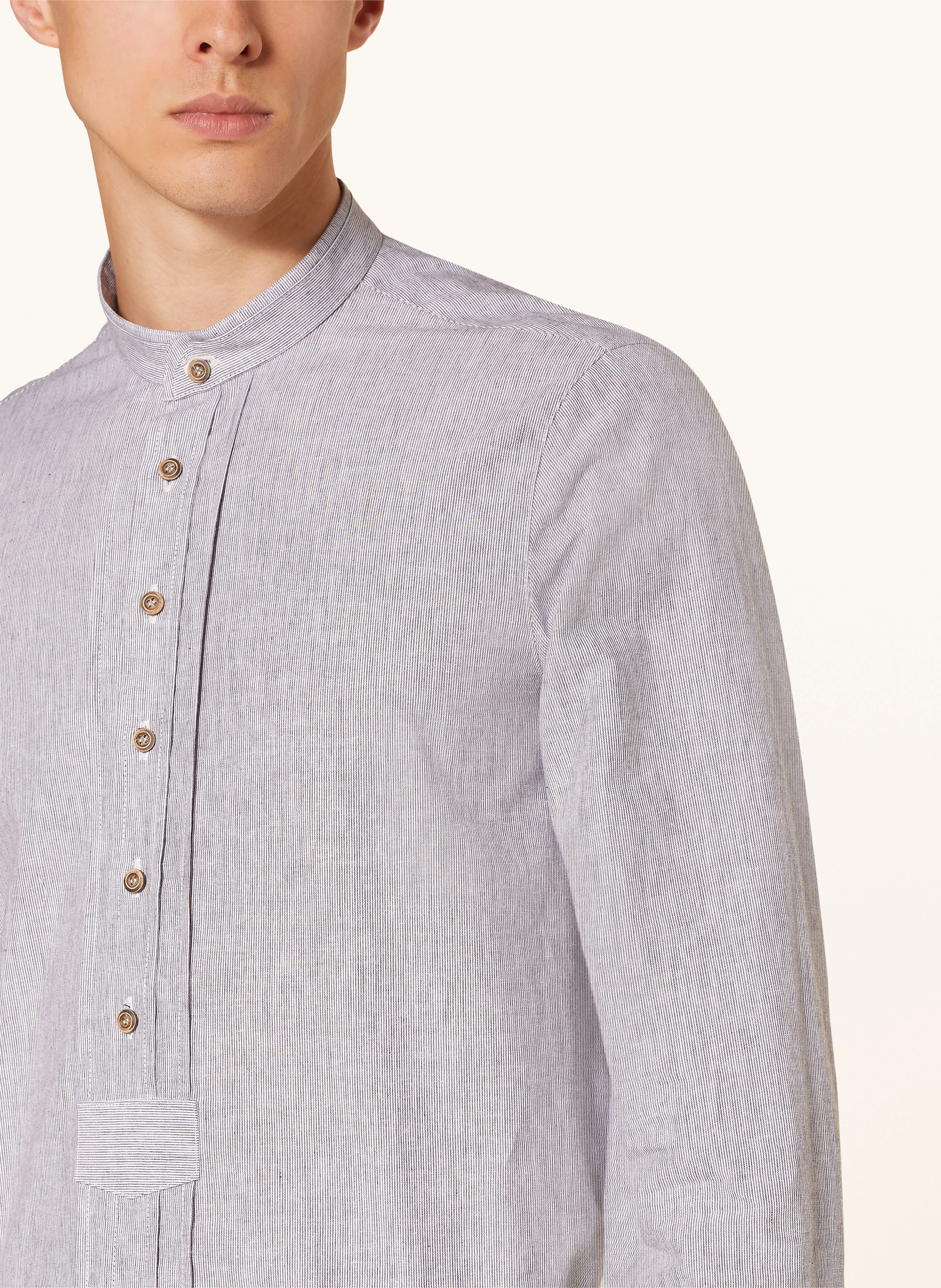 Grasegger Trachtenhemd PFOAD Slim Fit mit Leinen