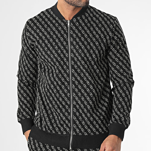 Ensemble Veste Zippée Et Pantalon Jogging Noir