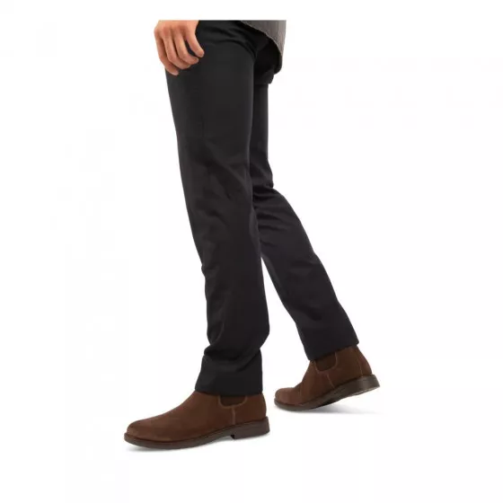 Bottines MARRON DENIM SIDE CUIR