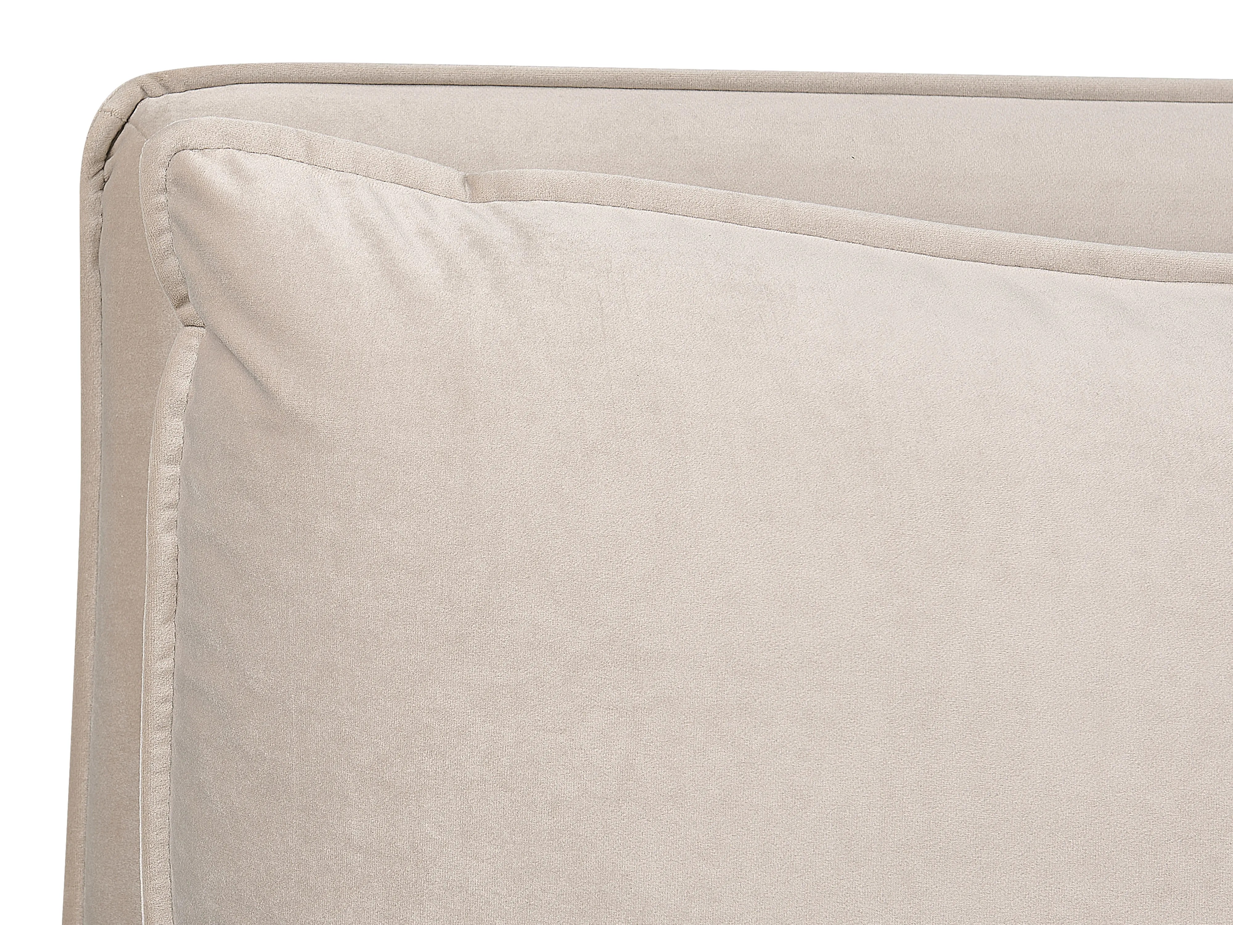Bed met opbergruimte Fluweel BAJONNA 180 x 200 cm Beige