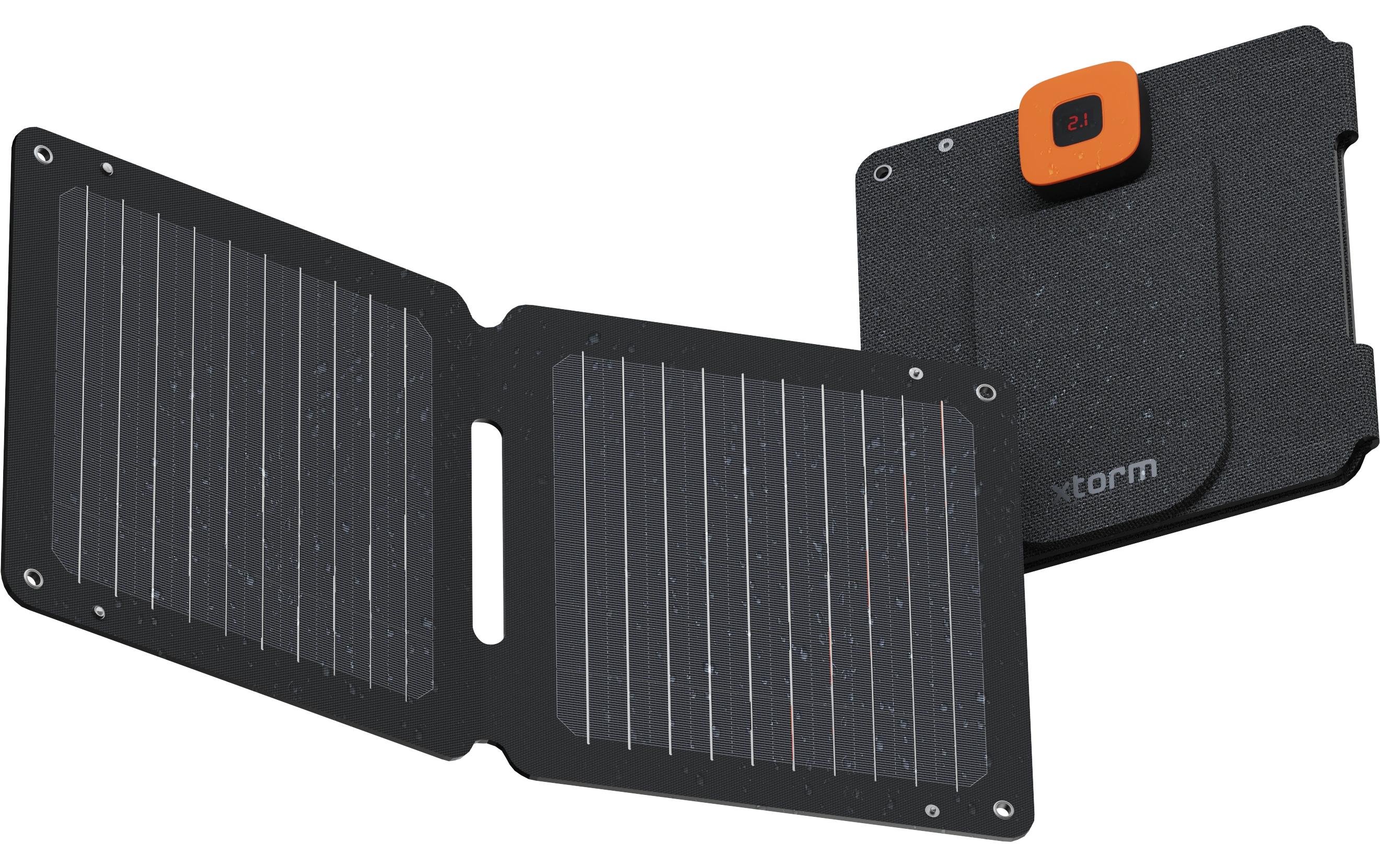 Solarpanel SolarBooster 14 WFaltbares 14-W-Solarmodul mit zwei USB-Ladeanschlüssen