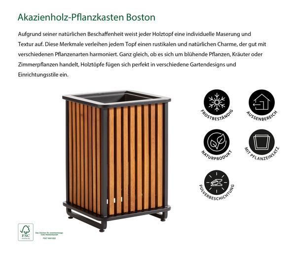 Dehner Akazienholz-Pflanzkasten Boston,
