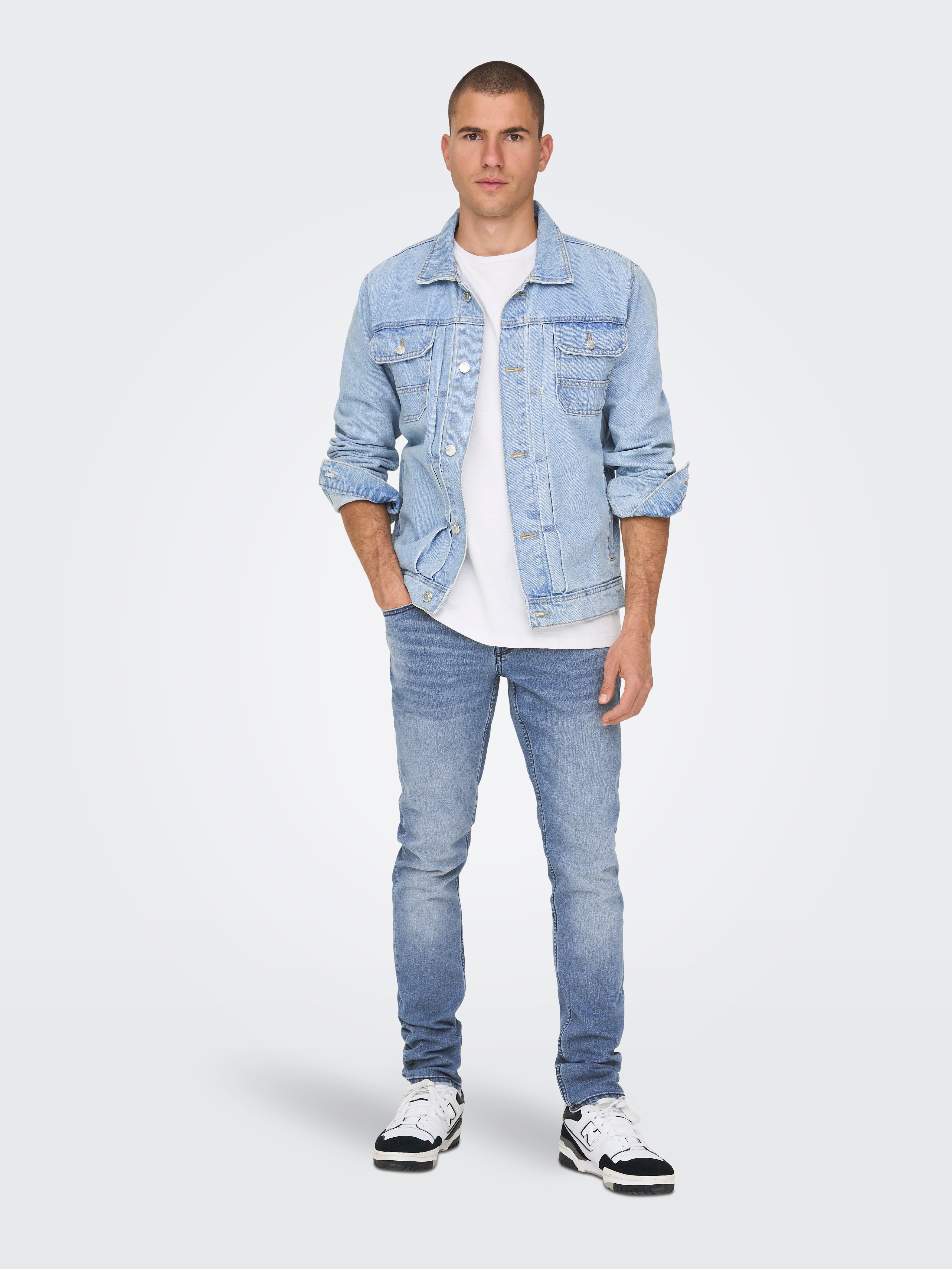 ONSLOOM Mittlere Taille Slim Fit Jeans Medium Blue Denim