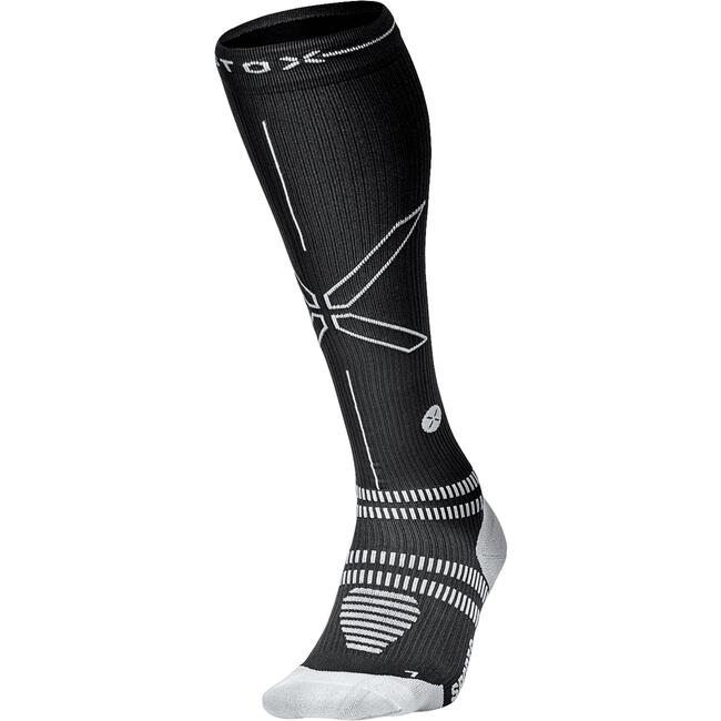 STOX Sports Socks Women - Black / Light Grey - W1 - 1 Paar