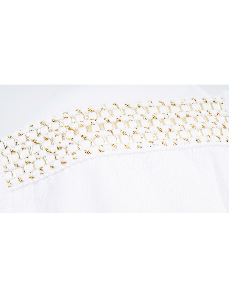 PIECES TOP EPAULETTES HAMALA BRIGHT WHITE