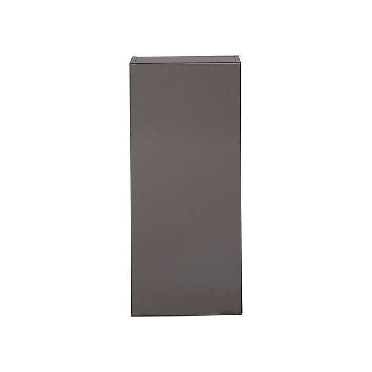 Armoire de salle de bains faible profondeur GoodHome Imandra gris taupé L.40 x H.90 x P.15 cm