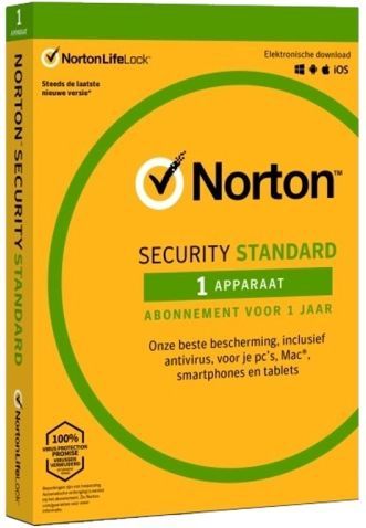 Norton - Security Standard - Antivirus - 1 Jaar Abonnement