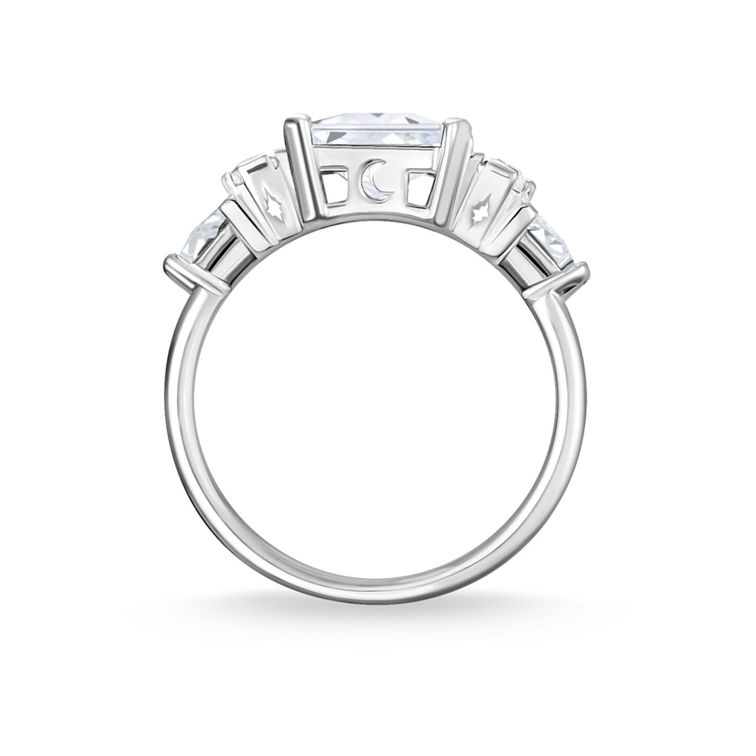 Thomas Sabo Sterling Silver Glam & Soul Damenring Weisse Steine