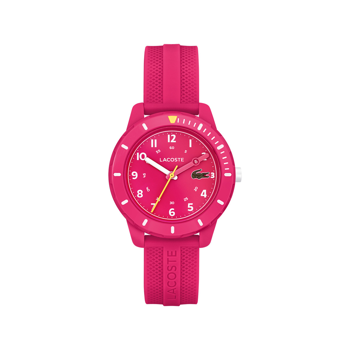 Montre LACOSTE mini tennis enfant bracelet silicone fushia