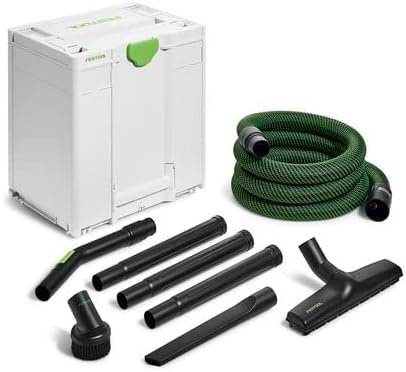Festool Handwerker-Reinigungsset RS-HW D 36-Plus (mit Handrohr gebogen, Bodendüse, Verlängerungsrohre, Fugendüse, Saugpinsel, Saugschlauch), im Systainer