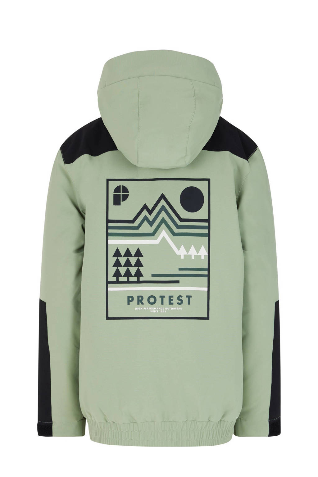 Protest ski-jack Brome groen/zwart