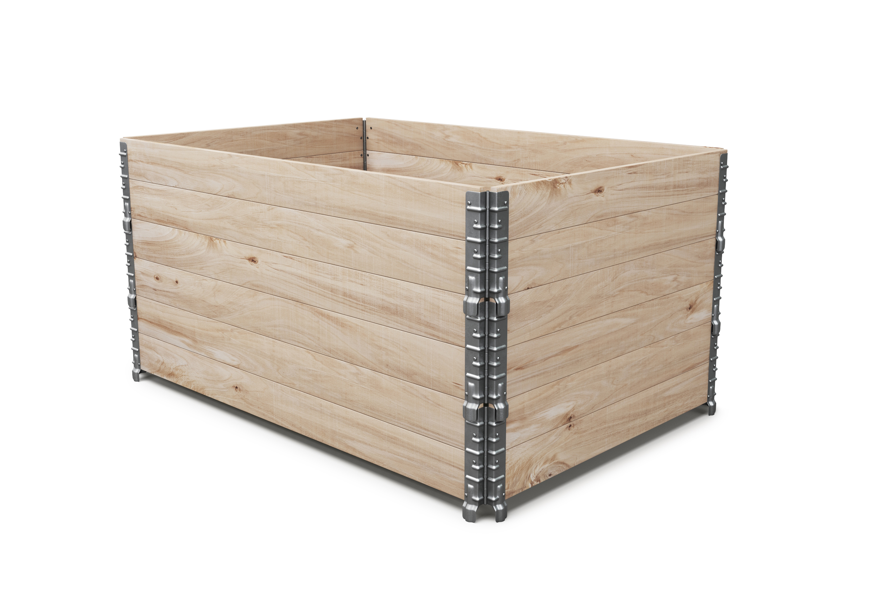 Faltrahmen für Hochbeet Holz 120 x 80 x 20 cm 3er Set