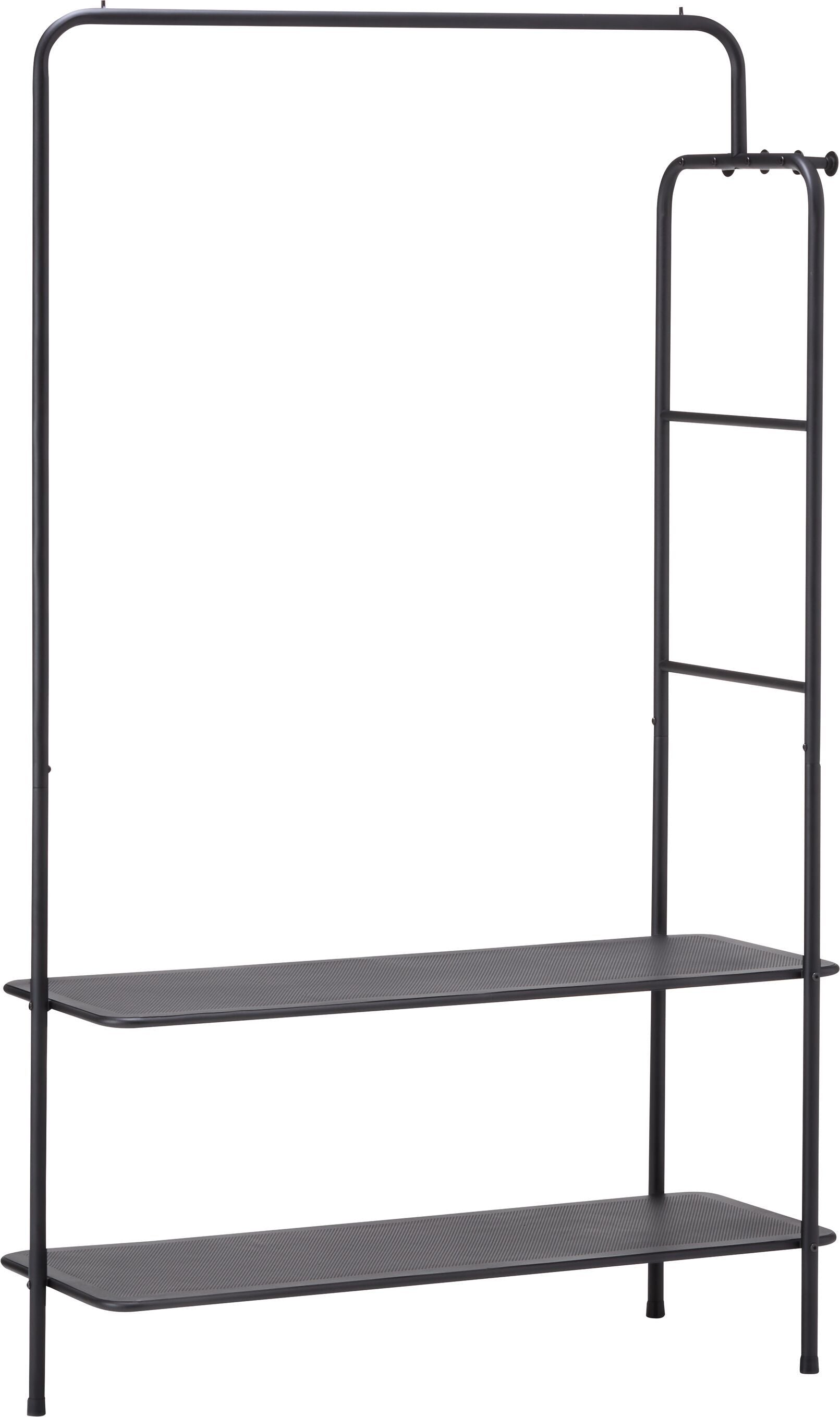 YOMMA Kleiderständer - Schwarz / B: 103.0 cm x T: 45.0 cm x H: 171.0 cm