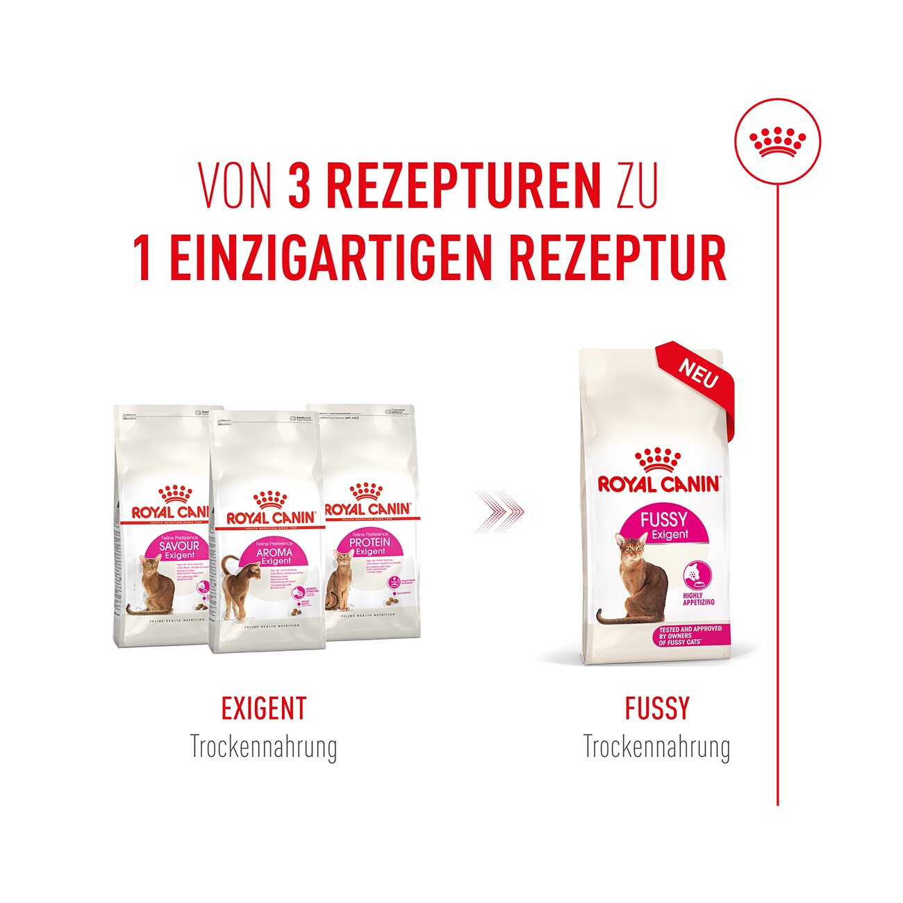 ROYAL CANIN Trockenfutter Katze, Adult, Fussy Exigent 400 g