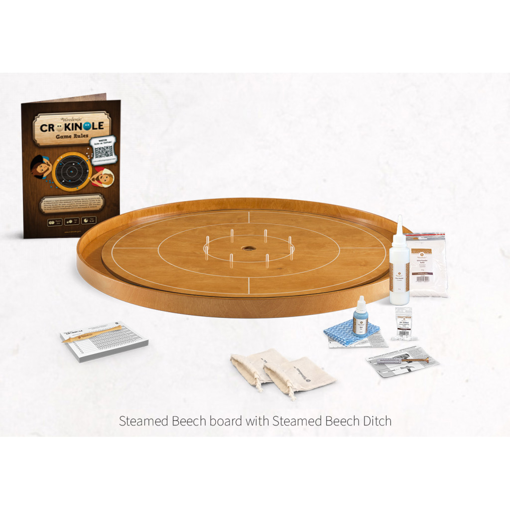 Woodestic Crokinole Tournament Set (Hêtre vapeur - Hêtre vapeur)
