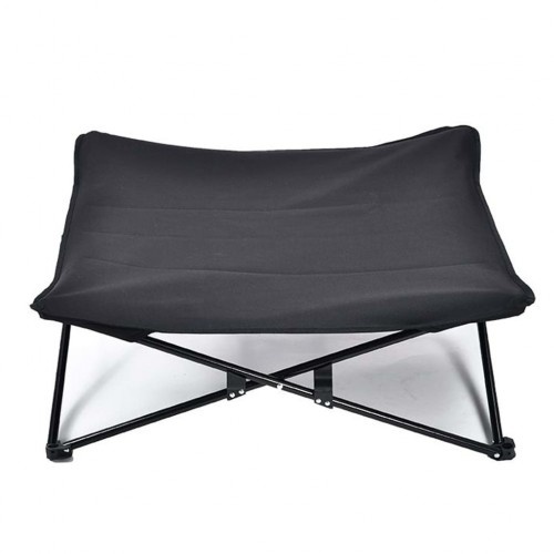 Cama elevada para cães, preta