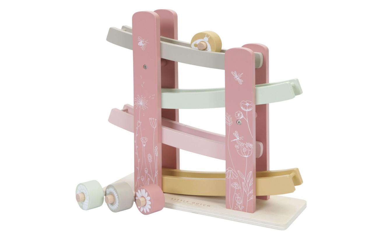 Little Dutch Houten Rollerbaan Wild Flowers met 4