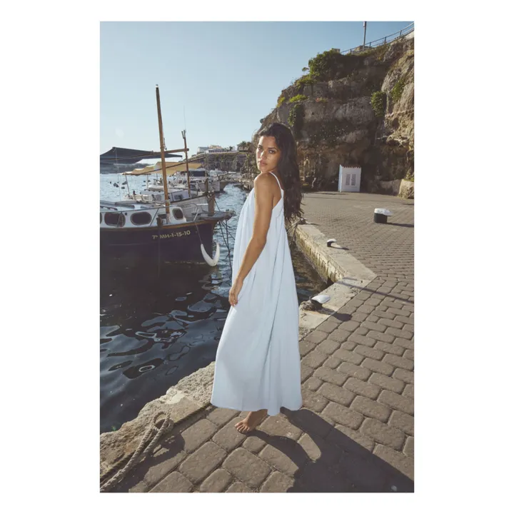 Anja Paris Robe Gaze de Coton | Bleu ciel