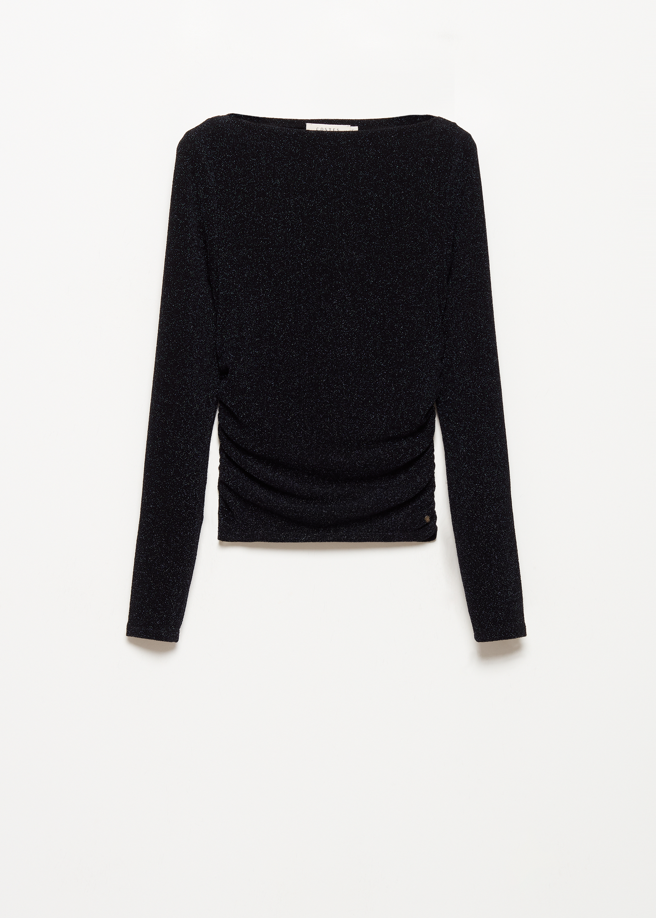 Lurex top met boothals