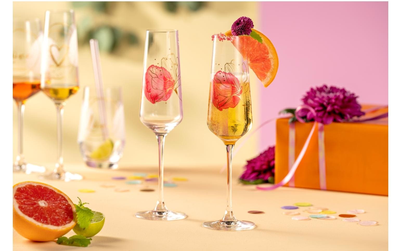 Sektglas Presente 220 ml, 1 Stück, TransparentSektglas Presente 280 ml Blüte