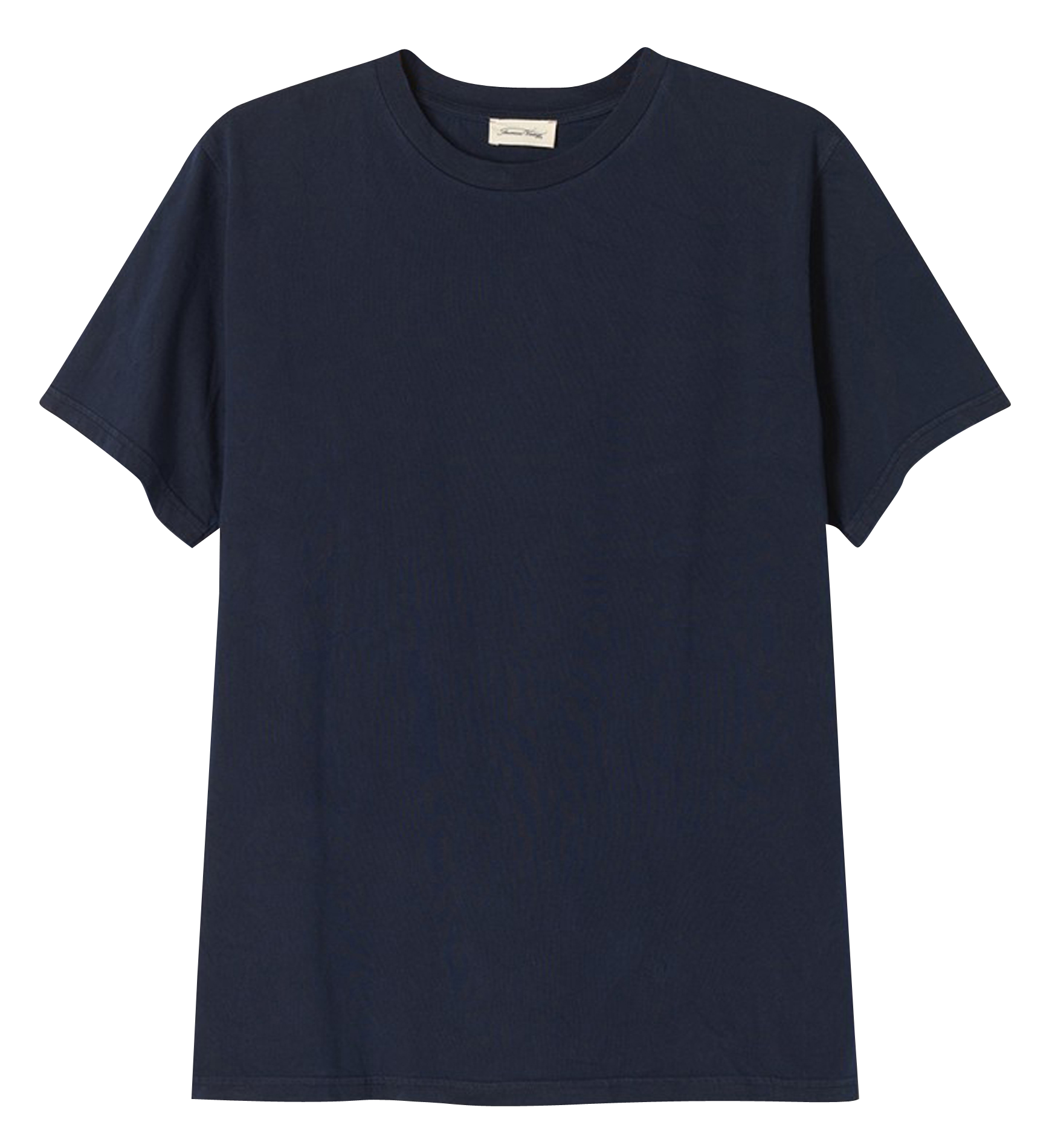 FIZVALLEY - Tee-shirt col rond regular-fit en coton | Bleu