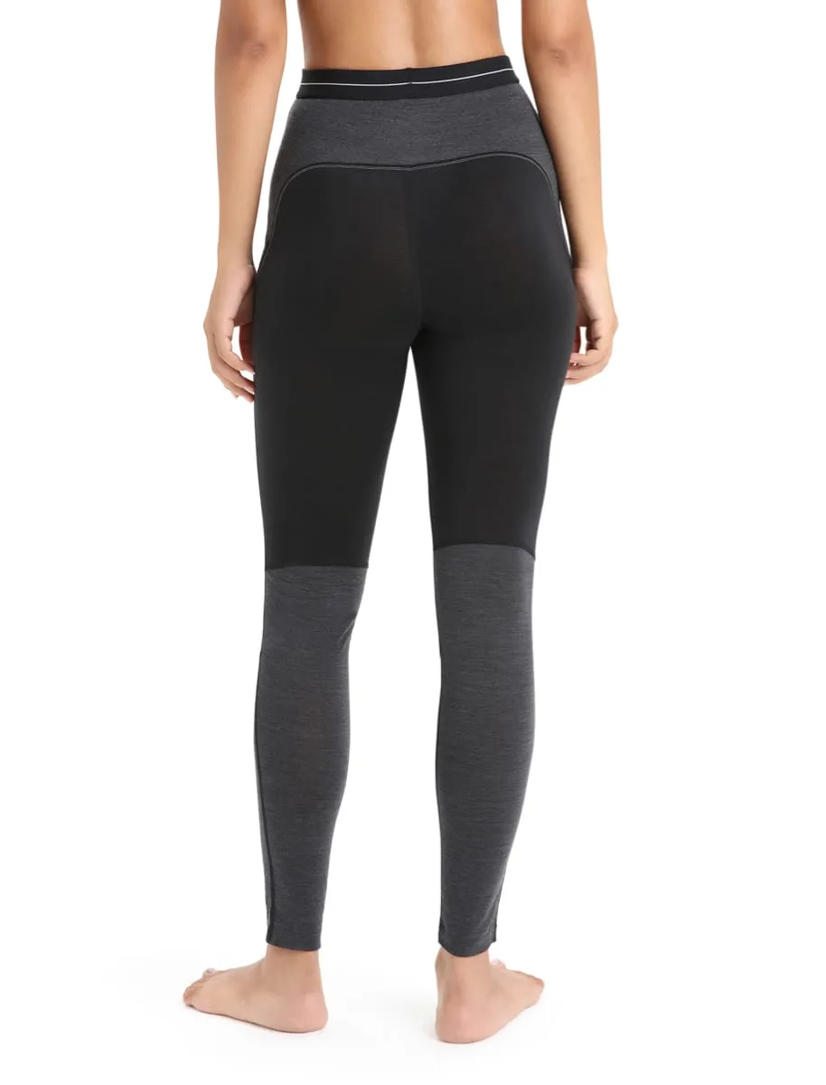Icebreaker Women's 125 Zoneknit™ Leggings Black/Jet Heather/Cb