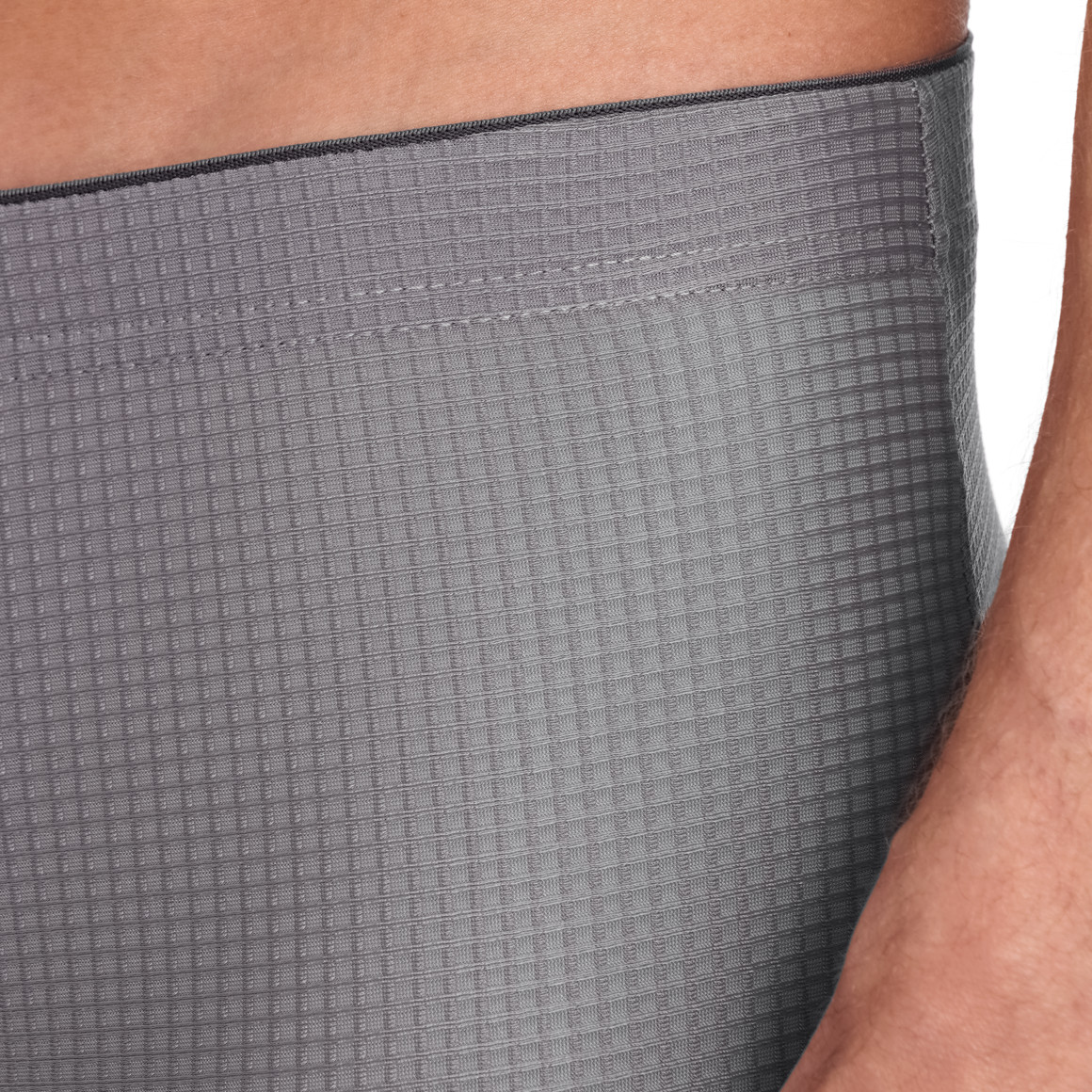 VanVaan Herren Mikrofaserboxer mit zarten Karos grau