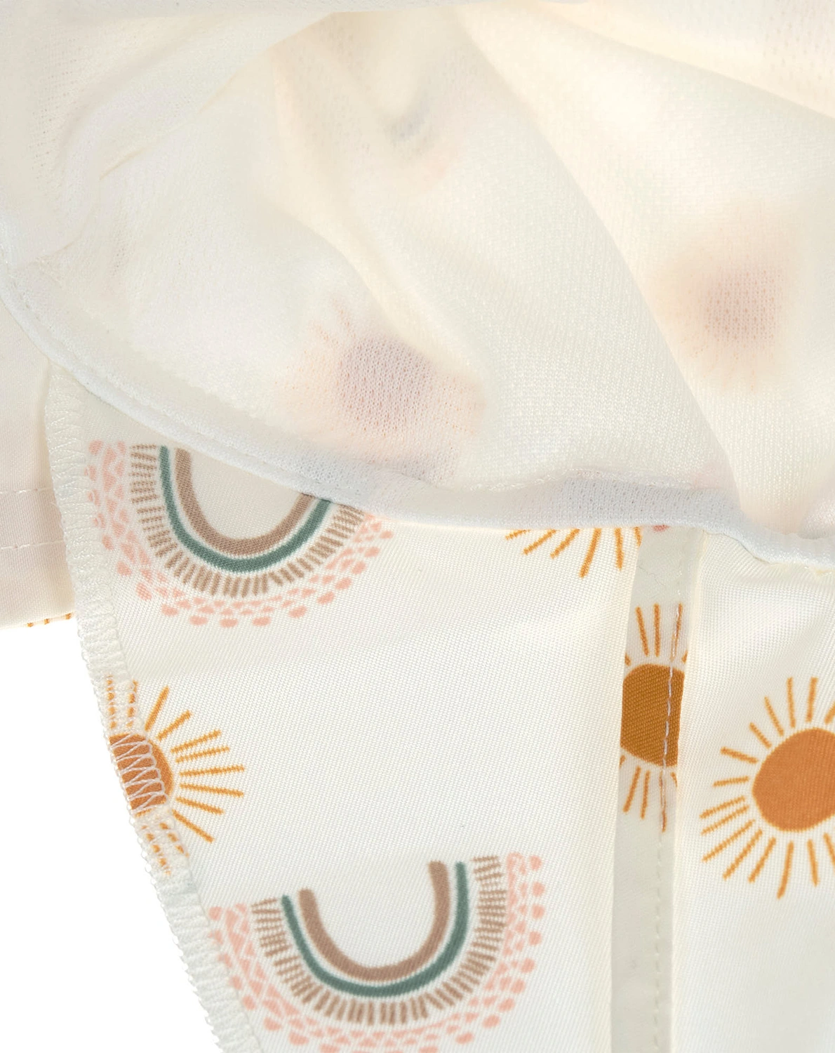 Schirmmütze RAINBOW mit Nackenschutz in nature
