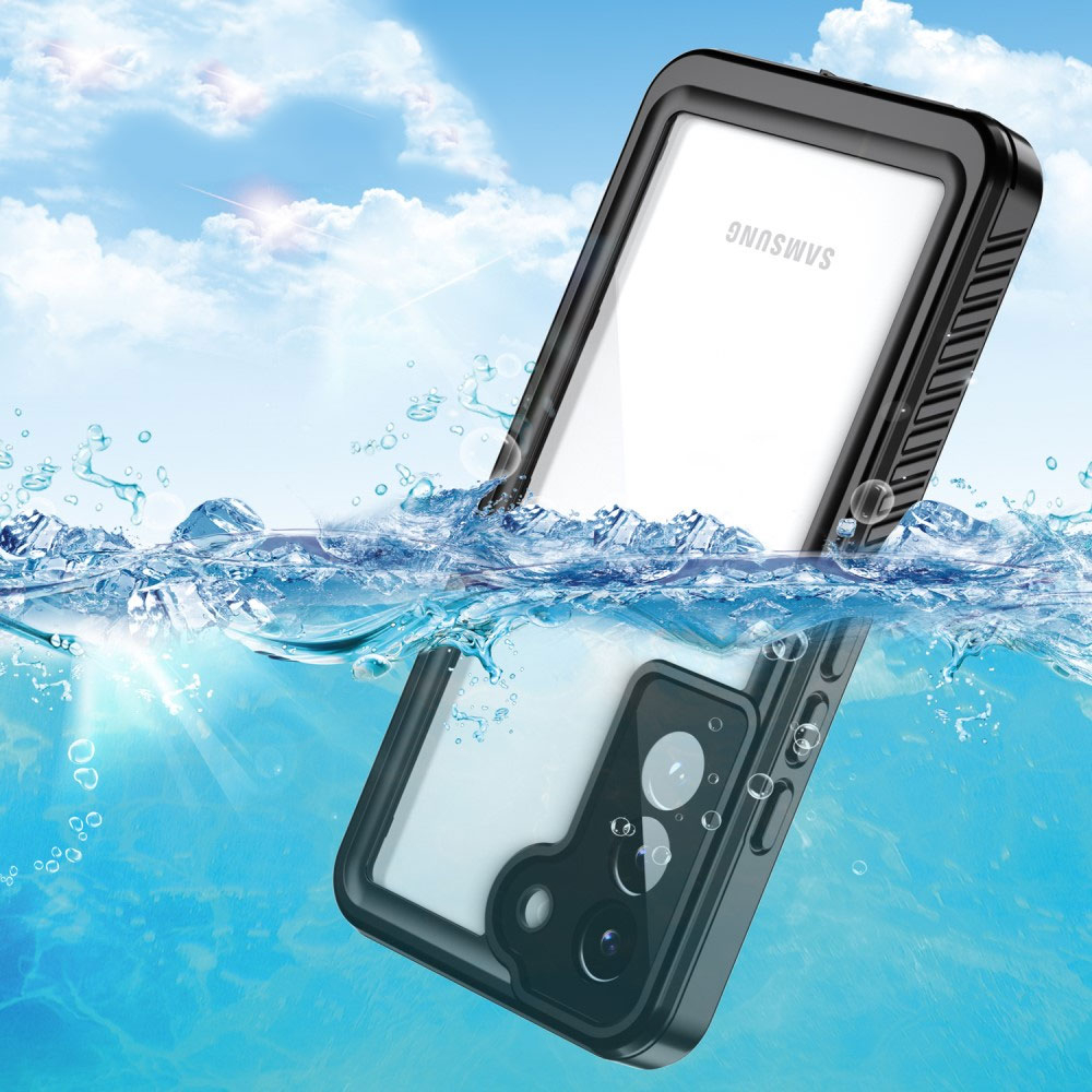 Samsung Galaxy S22 Ultra 5G Wasserfeste Outdoor Schutz Hülle (IP68) - Schwarz