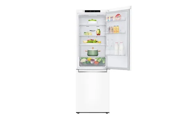 GBP31SWLZN LG Refrigerator GBP31SWLZN A  , Free standing, Combi, Height 186 cm, No Frost system, Fridge net capacity 247 L, Freezer net capacity 107 L, Display, 36 dB, White