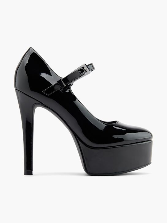 Catwalk Mary Jane Spangenpumps Schwarz