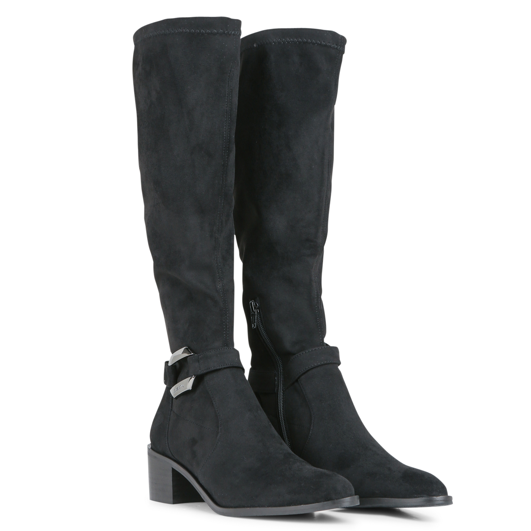 LEONOR - Bottes en cuir mélangé | Noir
