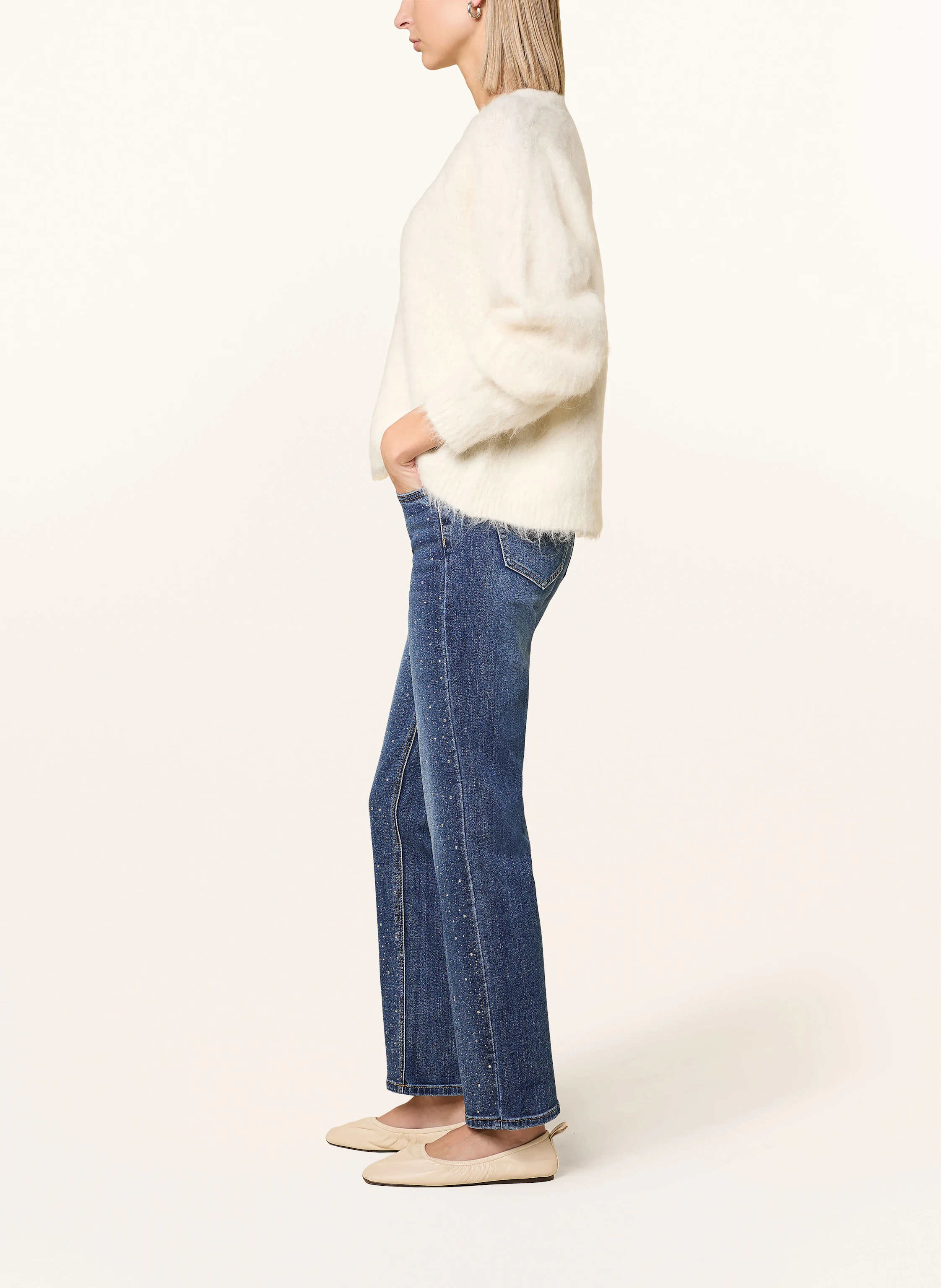 CARTOON Jeans mit Schmucksteinen