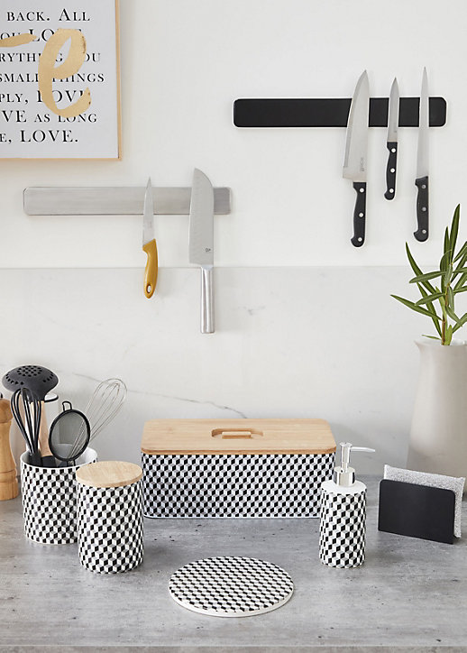 Barre magnétique pour couteaux de cuisine inox