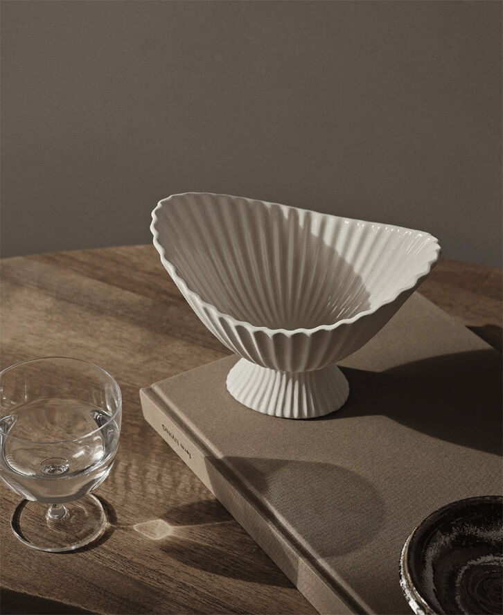 ferm LIVING Fountain Bowl - 19 - Off-white Off-white