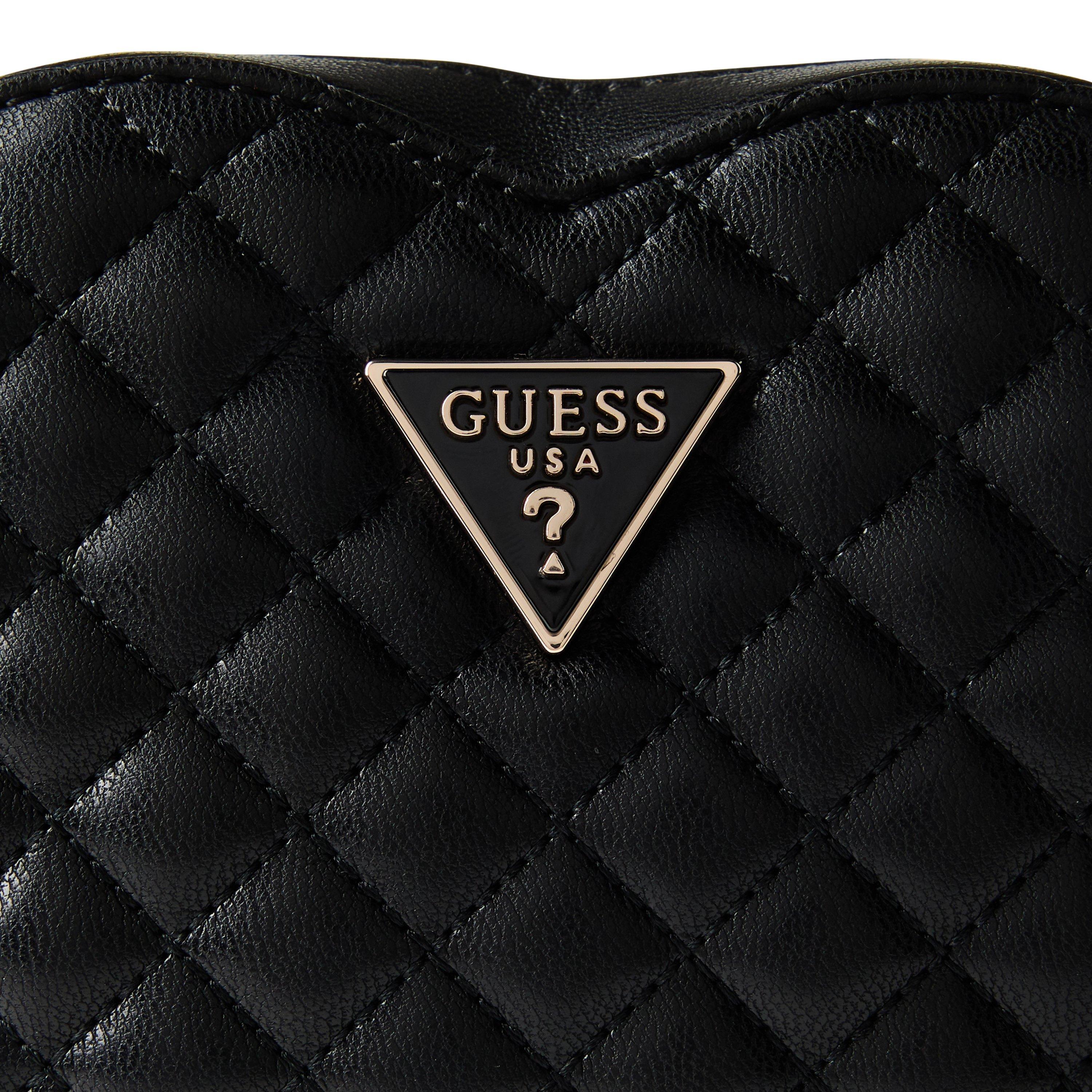 Guess Rianee Quilted Heart Crossbody Bag