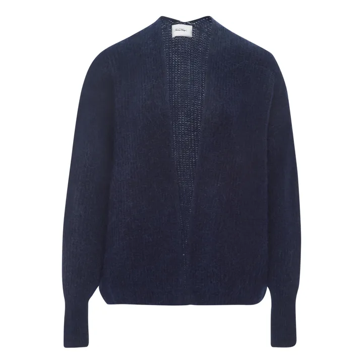 American Vintage Cardigan Col Chale East Alpaga | Bleu marine