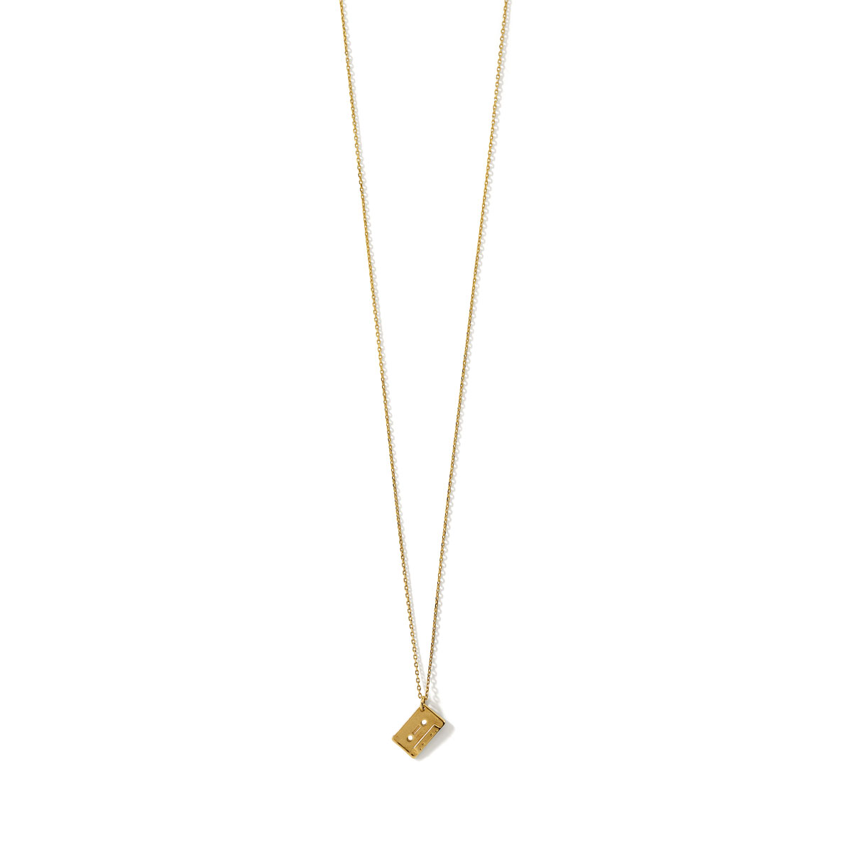 Collier argent 925 doré zirconia 45 cm