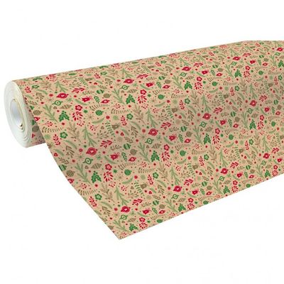 Clairefontaine Alliance - Papier cadeau - 70 cm x 50 m - 60 g/m² - pois fond rouge