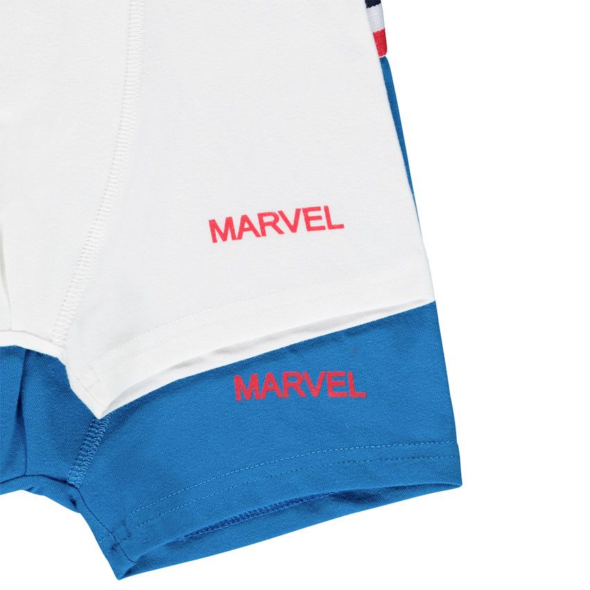 Lot de 2 boxers en coton Marvel - Bleu moyen