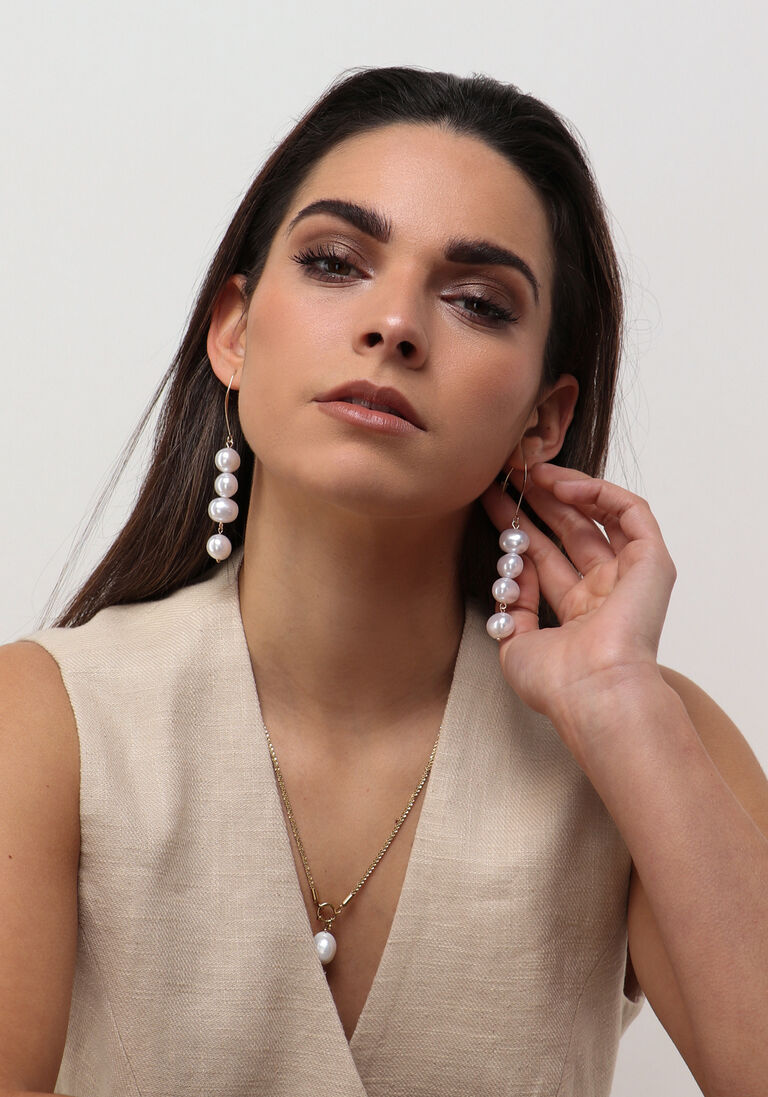 NOTRE-V gouden notre-v oorbellen earring pearls