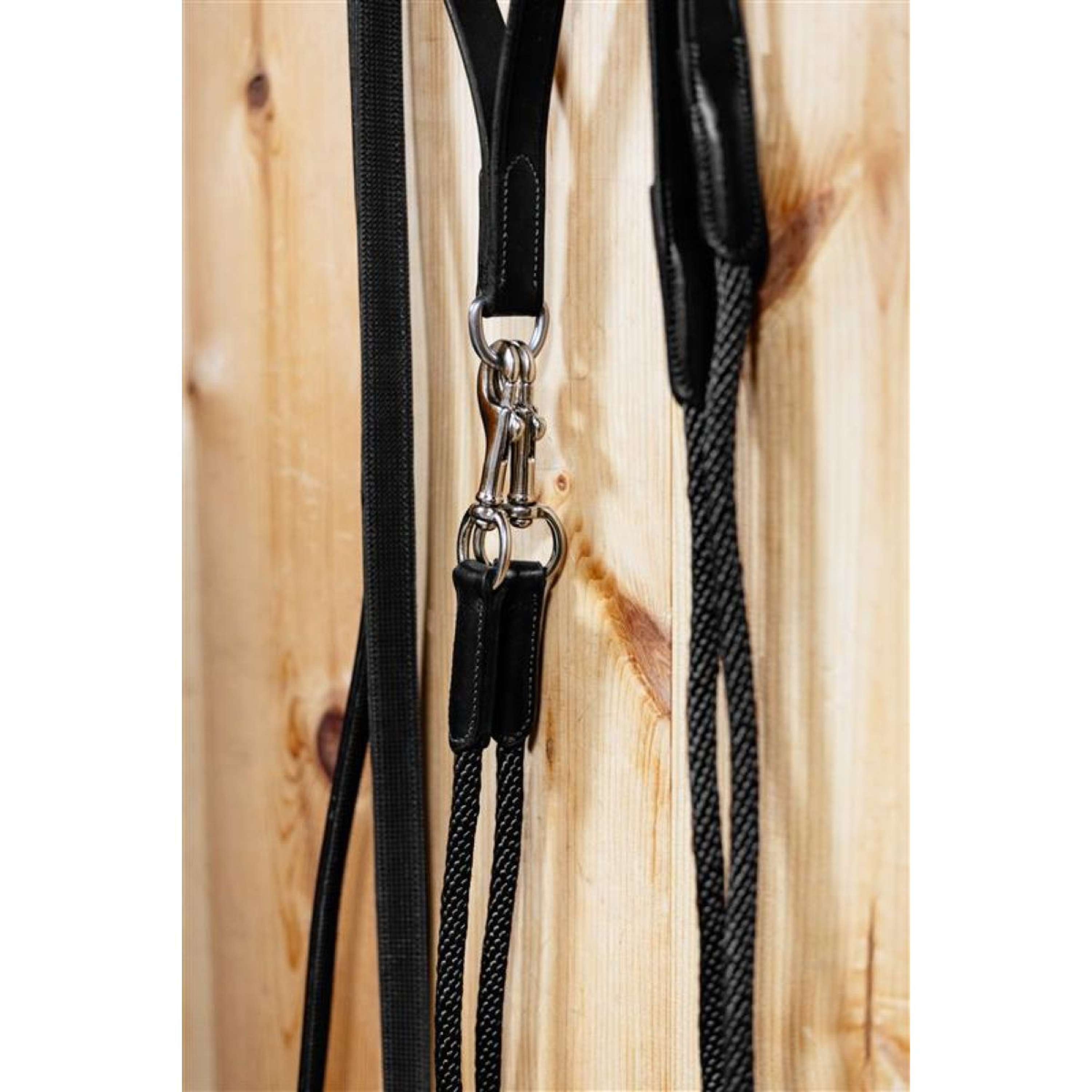 LeMieux Hulpteugels Leather Zwart