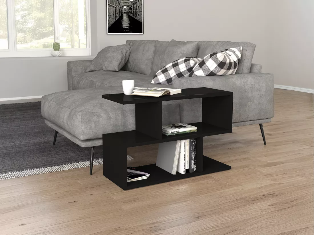 Etagère basse - Noir - ULDAN