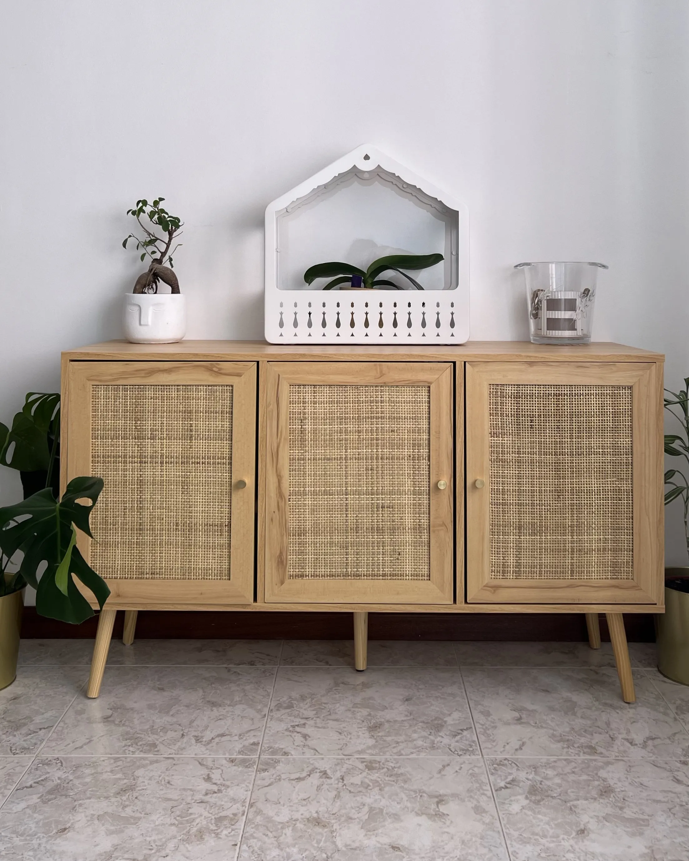 Kast PEROTE Rotan Lichtbruin