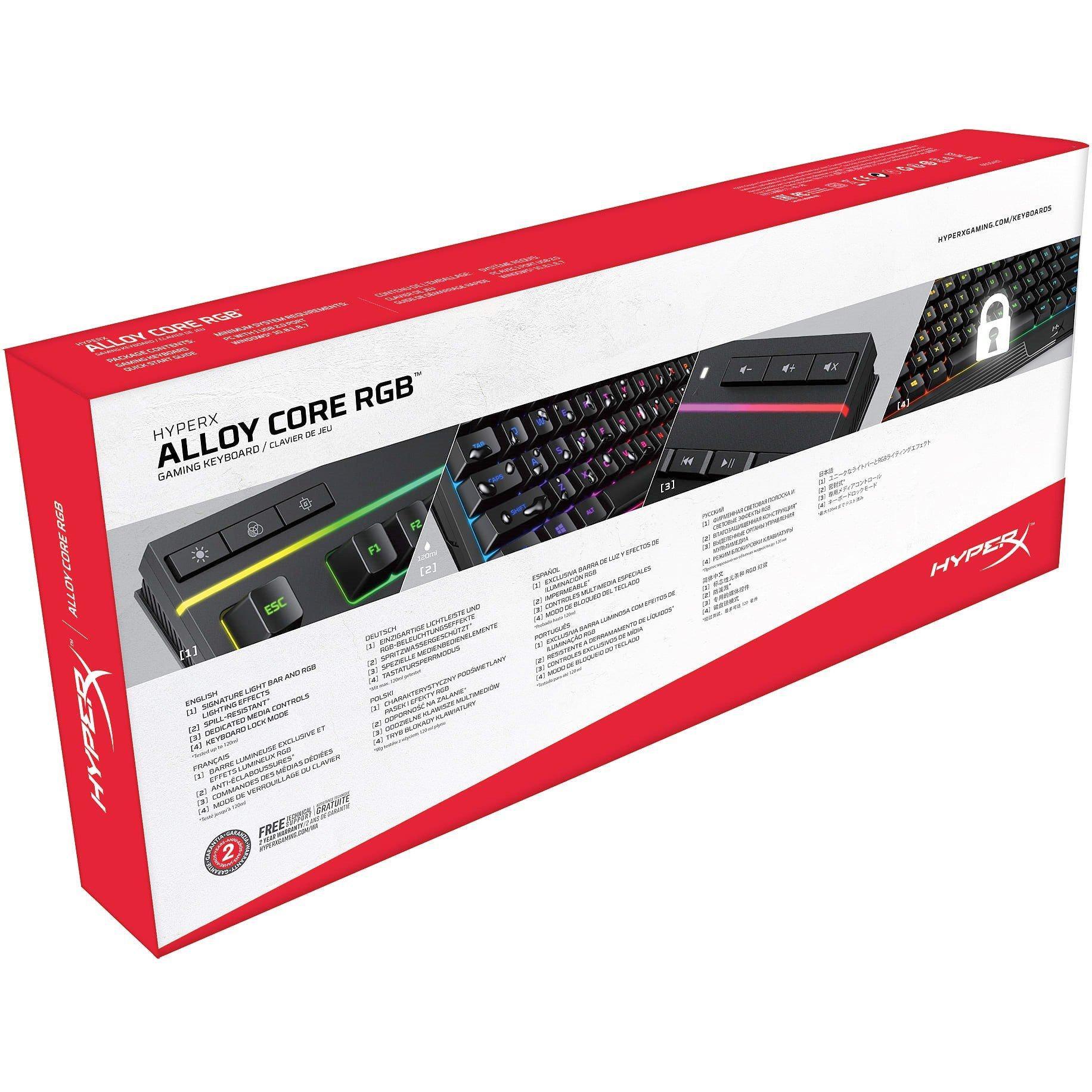 HyperX GAME Alloy Core RGB Gaming Keyboard