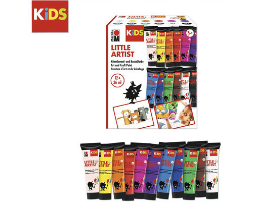Marabu KiDS Kleine Kunstenaar Assortiment 12x36 ml